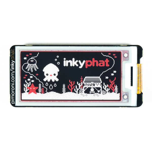 Inky pHAT (ePaper/eInk/EPD) Yellow/Black/White [PIM367]
