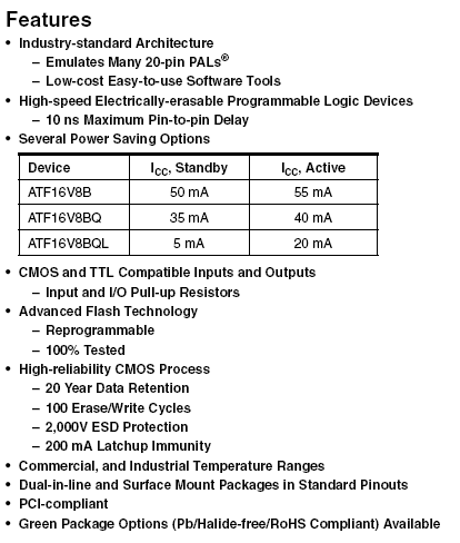 ATF16V8B-15PU / 디바이스마트