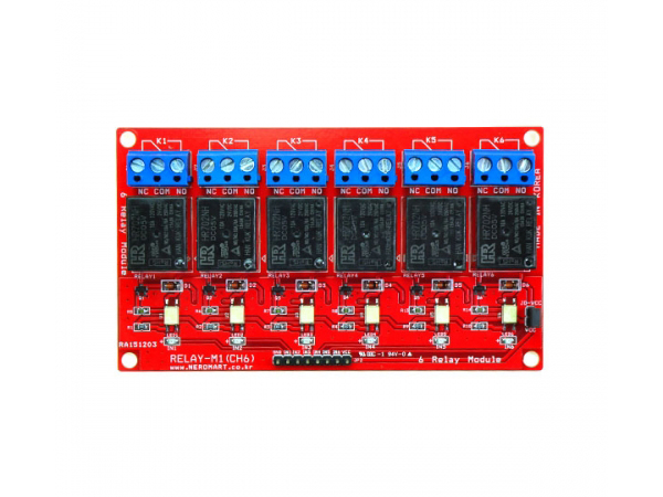 12V 6CH Relay Module RELAY-M1(CH6)-12V (NER-11352) / 디바이스마트