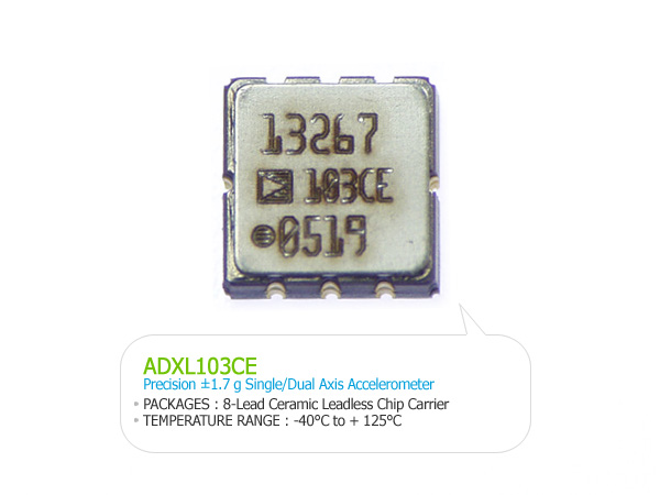 디바이스마트,센서 > 모션/가속도/자이로센서 > 가속도센서,AD,ADXL103CE,Single/Dual 정밀 가속도 칩