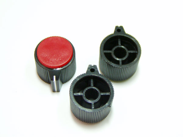 디바이스마트,스위치/부저/전기부품 > 지원부품 > 노브,Any Vendor,RV 가변저항 노브(신형-4),적 녹 회 지름: 18mm