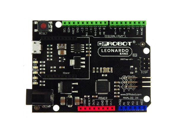 디바이스마트,오픈소스/코딩교육 > 아두이노 > 아두이노 호환보드,DFROBOT,DFRobot Leonardo with Xbee socket [DFR0221],아두이노 Leonardo 호환 xbee 소켓,  Xbee와 XBee 폼 팩터 Wi-Fi 인터넷, 블루투스 및 RF 모듈을 지원.