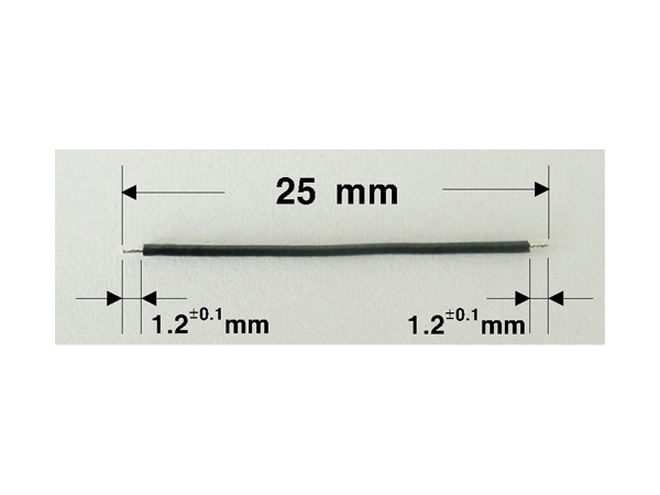 AWG#30(극세선) 전장:25mm BLACK
