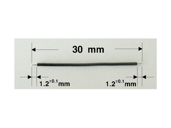 AWG#30(극세선) 전장:30mm BLACK