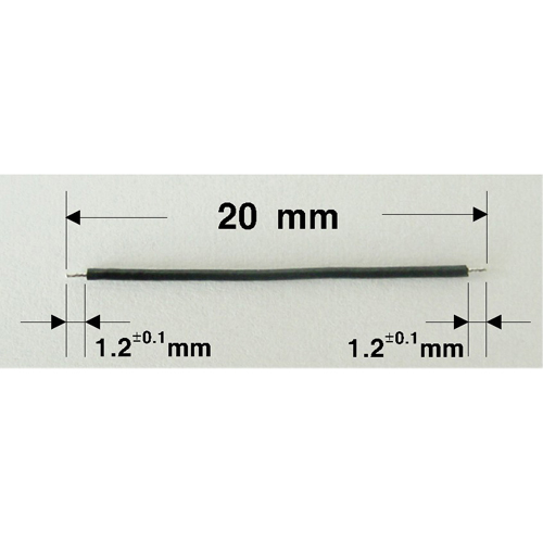 AWG#32(극세선) 전장20mm BLACK