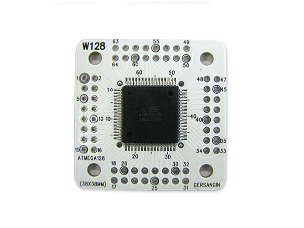 [W128-16AU] ATMEGA128-16AU 변환기판 (완제품)