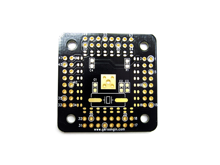디바이스마트,커넥터/PCB > PCB기판/관련상품 > IC 변환기판 > QFP 변환기판,거상인,[GA128] ATmega128A-AU 변환기판 [완제품],Type : QFP ,Pitch : 0.8mm , Pin : 64 , Hole : 2.54mm , Size : 38 * 38 , METERIAL : FR-4 , PSR :  White , ATMEGA 128-16AU 부착