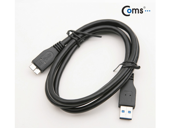 디바이스마트,케이블/전선 > USB 케이블 > 데이터케이블(MM) > USB 3.0 micro B타입(5핀) 케이블,Coms,USB 3.0 Micro B 케이블, 1M [VC539],USB 3.0 A to micro B 타입 케이블 / 길이 : 1m / 색상 : 블랙