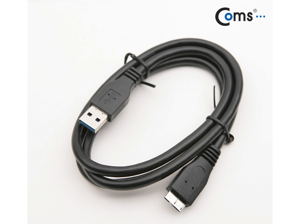 디바이스마트,케이블/전선 > USB 케이블 > 데이터케이블(MM) > USB 3.0 micro B타입(5핀) 케이블,Coms,USB 3.0 Micro B 케이블, 1M [VC539],USB 3.0 A to micro B 타입 케이블 / 길이 : 1m / 색상 : 블랙