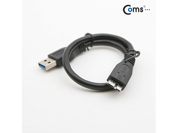 디바이스마트,케이블/전선 > USB 케이블 > 데이터케이블(MM) > USB 3.0 micro B타입(5핀) 케이블,Coms,USB 3.0 Micro B 케이블, 30cm [VC537],USB 3.0 A to micro B 타입 케이블 / 길이 : 30cm / 색상 : 블랙