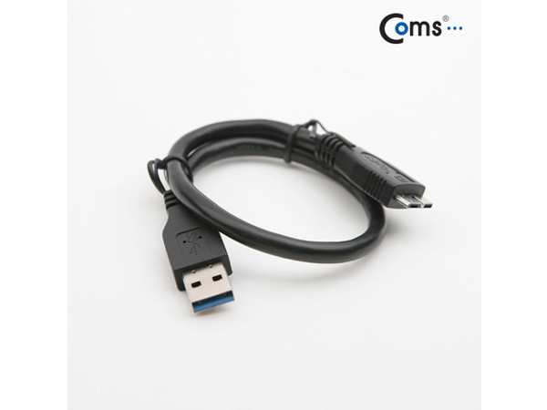 디바이스마트,케이블/전선 > USB 케이블 > 데이터케이블(MM) > USB 3.0 micro B타입(5핀) 케이블,Coms,USB 3.0 Micro B 케이블, 30cm [VC537],USB 3.0 A to micro B 타입 케이블 / 길이 : 30cm / 색상 : 블랙