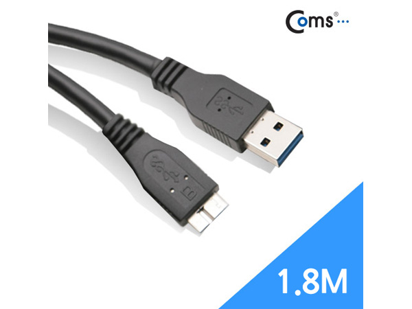 USB 3.0 케이블, AM/Micro USB BM 1.8M/흑색 [C3661]