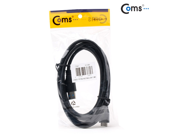디바이스마트,케이블/전선 > USB 케이블 > 데이터케이블(MM) > USB 3.0 micro B타입(5핀) 케이블,Coms,USB 3.0 케이블, AM/Micro USB BM 1.8M/흑색 [C3661],USB 3.0 A to micro B 타입 케이블 / 길이 : 1.8m / 색상 : 블랙