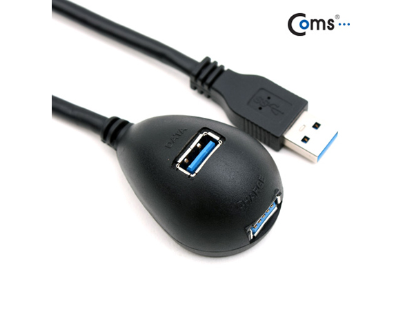 디바이스마트,케이블/전선 > USB 케이블 > 연장케이블(MF) > USB 3.0 A타입,Coms,컴스 USB3.0 도킹 연장(AM-AF) 케이블 1.8M [U4151],USB 3.0 도킹 연장 케이블 / AM-AF 타입 / 길이 : 1.8m / 색상 : 블랙 / 전송속도 : 5Gbps / 전원&데이터(DATA) + 전원(POWER) 듀얼 포트 내장