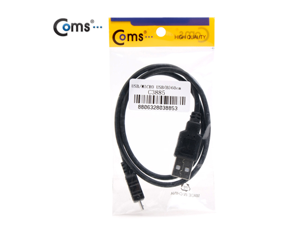디바이스마트,,Coms,USB A(M)/Micro USB(B) 케이블, 60cm [C3885],일반적으로 쓰이는 스마트폰/모바일 기기 케이블