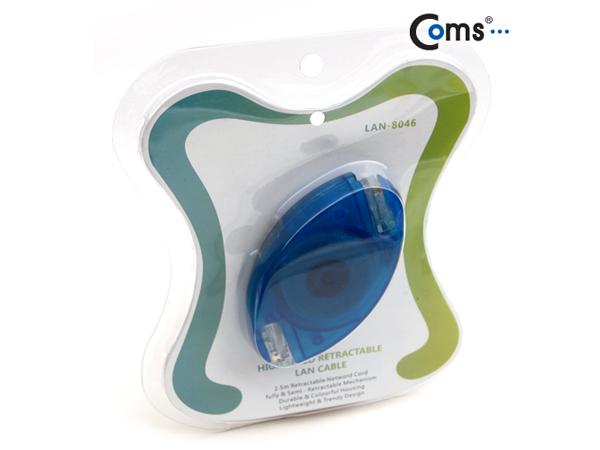 디바이스마트,케이블/전선 > PC/네트워크/통신 케이블 > 랜(LAN) 케이블 > CAT.5E 랜케이블,Coms,랜케이블(자동감김/다이렉트) 2.5M [BS503],랜 케이블 / 자동감김 타입 / CAT5e 지원 / 길이 : 2.5M