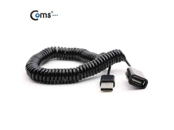 디바이스마트,케이블/전선 > USB 케이블 > 연장케이블(MF) > USB 2.0 A타입 연장케이블,Coms,USB 케이블 (Short/연장 MF), 30cm~3M [NA877],USB2.0 / USB A-Male(수) / A-Female(암) 스프링 타입 케이블