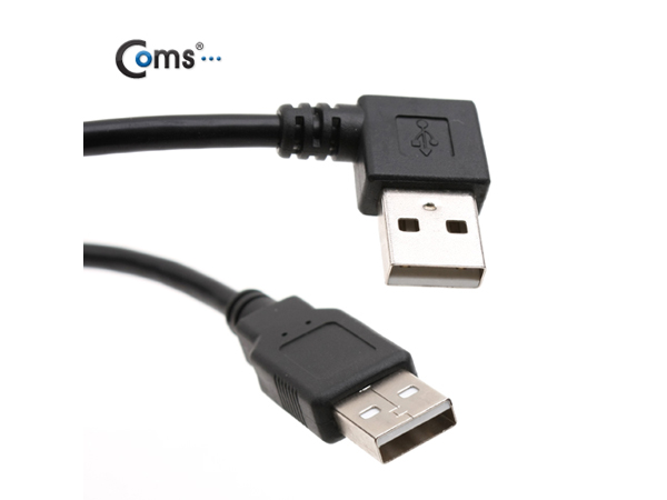 디바이스마트,케이블/전선 > USB 케이블 > 데이터케이블(MM) > USB 2.0 A타입,Coms,USB 케이블(Short/AA형),30cm/꺾임, 좌향 90도 [NA715],꺾임형 USB 케이블 / AA 타입 / short케이블 / 포트를 꺽어 사용해야 하는 환경