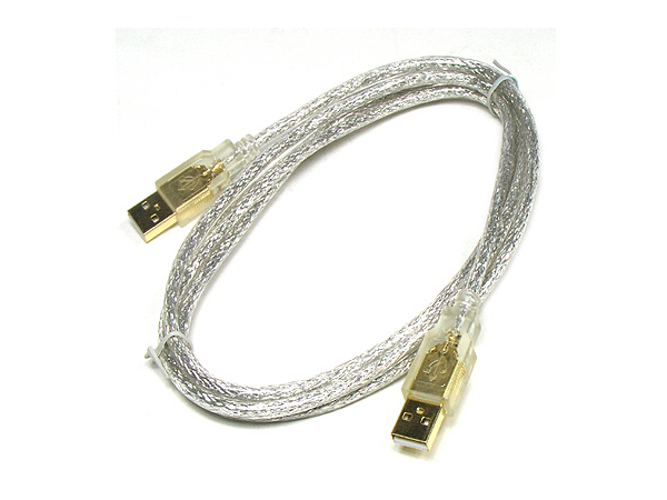 USB 고급형 케이블(A/A), 1.8m 투명 GOLD [C3216]