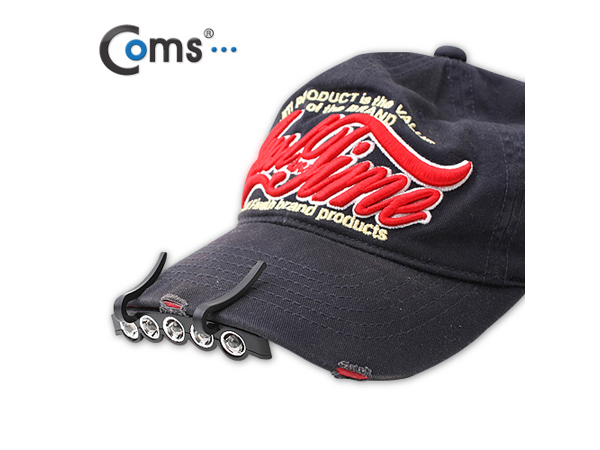 디바이스마트,EV 전기차/캠핑카/그린에너지 > 캠핑/보트 악세사리 > 캠핑용품 > 랜턴/램프,Coms,램프 (5LED) 모자 거치형 [WP930],독서, 캠핑, 레저 스포츠, 낚시 등 다양하게 사용