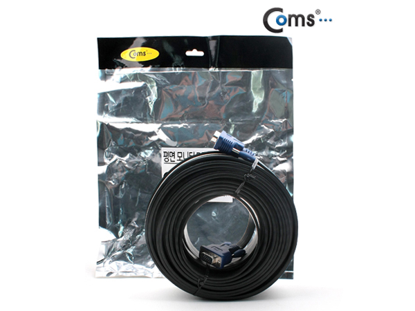 디바이스마트,케이블/전선 > 영상/음향 케이블 > D-SUB(RGB) 케이블,Coms,모니터 케이블 (RGB/플랫형) 15M - M/M [GU571],RGB 모니터 케이블 / 플랫형 / M-M타입 / 길이 : 15M / 색상 : 블랙