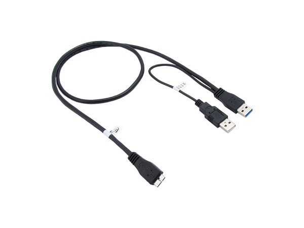 NETmate USB3.0 Micro-B Y케이블 (블랙) NMP-UM308YB