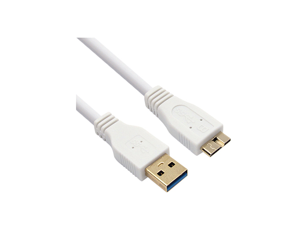 NETmate USB3.0 Micro-B 케이블 0.3M (화이트) [NMC-UB03W]