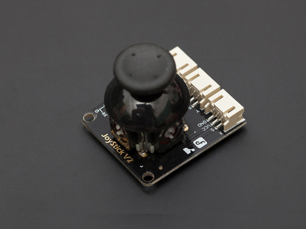디바이스마트,오픈소스/코딩교육 > 아두이노 > 아두이노 스위치/릴레이모듈,DFROBOT,Gravity: Joystick Module V2 [DFR0061],X, Y 두 축을 제어하여 로봇/모터 제어 등에 사용됩니다. 아날로그 출력 방식으로 Aduino에 연결하여 쉽게 제어 할 수 있습니다.