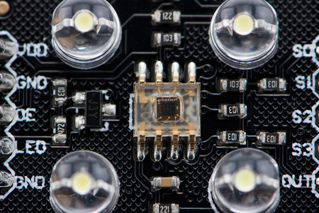 디바이스마트,MCU보드/전자키트 > 센서모듈 > 빛/조도/컬러/UV > 컬러/UV센서,DFROBOT,아두이노용 TCS3200 GBB 컬러 센서 [SEN0101],TCS3200 Color Sensor