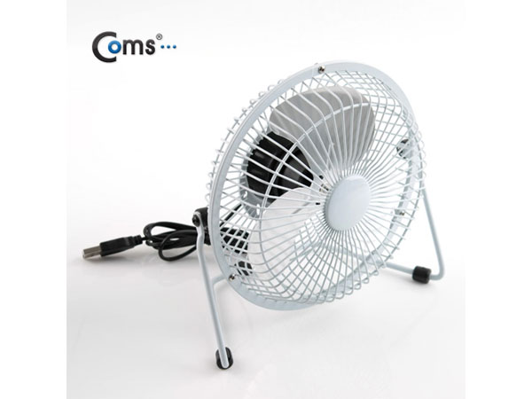 디바이스마트,컴퓨터/모바일/가전 > 가전/생활용품 > 계절가전 > 선풍기/냉풍기,Coms,USB 선풍기 (상하조절),Metal White/대형-20cm [BE883],저소음 3엽 날개 적용