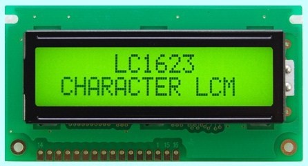 디바이스마트,LED/LCD > LCD 캐릭터/그래픽 > 캐릭터 LCD,가나시이스,LC1623-SMLYH6-DH3 (9),STN타입, 16*2 Line, Yellow-Green LED Backlight, 전체크기: 84.0(W) X 44.0(H) X 14.0(T) mm , 표시크기 : 64.6(W) X 16.0(H) mm