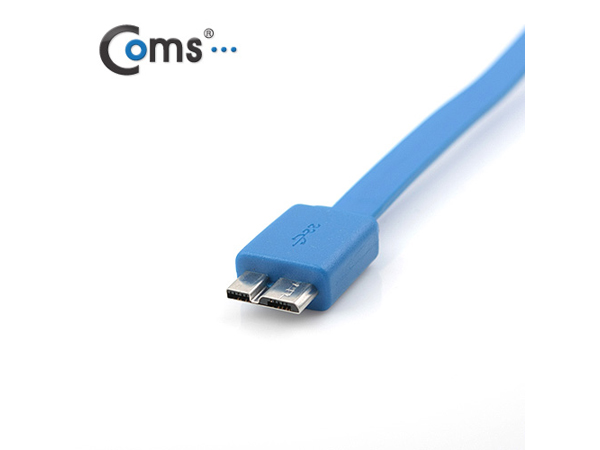 디바이스마트,케이블/전선 > USB 케이블 > 데이터케이블(MM) > USB 3.0 micro B타입(5핀),Coms,USB 3.0/Micro USB(B) 케이블 (청색/Flat형), 50cm [IT702],USB 3,0 A to micro B 타입 플랫 케이블 / 길이 : 50cm / 색상 : 청색 / 최대 5Gbps 전송 속도 / USB 2,0 / 1.1 호환