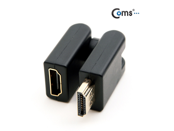 디바이스마트,케이블/전선 > 영상/음향 케이블 > HDMI/DVI 케이블,Coms,HDMI 젠더(연장 M/F, 회전형) [BG281],HDMI 연장 젠더 / 회전 타입 
