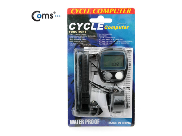 디바이스마트,컴퓨터/모바일/가전 > 가구/사무용품/공구 > 가구/데코 > 인테리어소품,Coms,자전거 속도계측기 Cycle Computer [BE586],시계, 총 주행거리, 속도, 평균속도, 주행시간 등 여러가지 기능