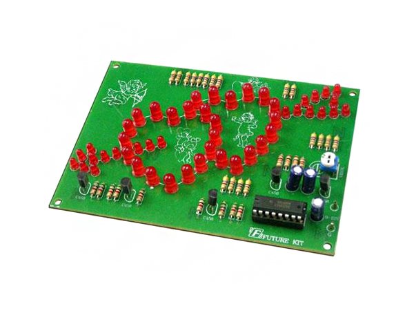 Double Heart Flasher 50 LED(FK177)