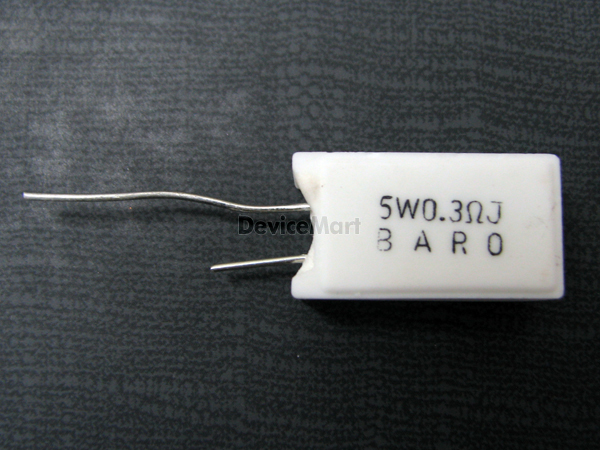 디바이스마트,RLC/수동소자 > (R) 저항 > 시멘트저항 > R타입 시멘트저항,,WCR 0.3Ω 5W(R타입),R타입 / 시멘트저항 / 0.3Ω / 5W / 10개 단위 판매