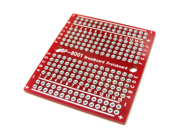 디바이스마트,커넥터/PCB > PCB기판/관련상품 > 만능기판 (양면) > 원형홀 만능기판,거상인,브레드보드형 만능기판 BP-8001,브레드보드형 만능기판~!! 사이즈: 50X44mm, 210홀