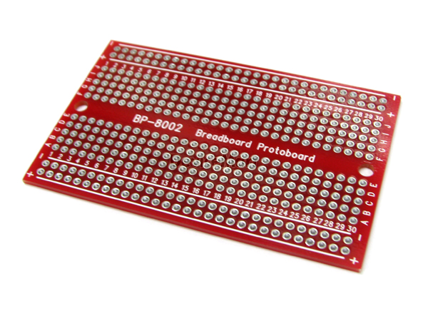 디바이스마트,커넥터/PCB > PCB기판/관련상품 > 만능기판 (양면) > 원형홀 만능기판,거상인,브레드보드형 만능기판 BP-8002,브레드보드형 만능기판~!! 사이즈: 50X81mm, 420홀