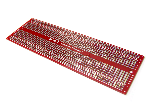 디바이스마트,커넥터/PCB > PCB기판/관련상품 > 만능기판 (양면) > 원형홀 만능기판,거상인,브레드보드형 만능기판 BP-8003,브레드보드형 만능기판~!! 사이즈: 50X160mm, 840홀