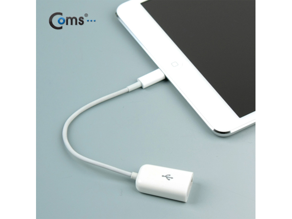 디바이스마트,컴퓨터/모바일/가전 > 스마트폰/스마트기기 > 케이블/젠더 > 애플 케이블/젠더/공유기,Coms,아이패드4/미니 OTG 케이블 [IT502],PC없이 기기간 데이터 통신이 가능한 케이블