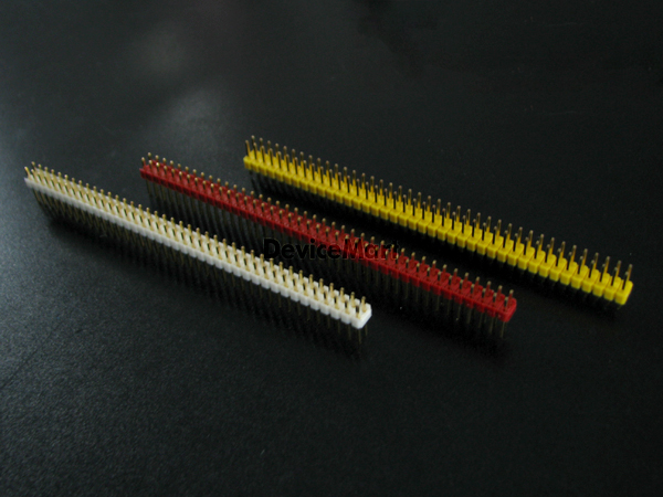 디바이스마트,커넥터/PCB > 핀헤더/IC 소켓 > 핀헤더 > 2.54mm pitch,OEM,컬러 핀헤더 Dual 2x40Pin Straight(2.54mm),핀헤더 / 스트레이트 타입 / DIP 타입 / 2.54mm pitch / 2열 / 80pin  / Red, Yellow, White 옵션 선택