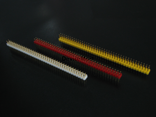 디바이스마트,커넥터/PCB > 핀헤더/IC 소켓 > 핀헤더 > 2.54mm pitch,OEM,컬러 핀헤더 Dual 2x40Pin Straight(2.54mm),핀헤더 / 스트레이트 타입 / DIP 타입 / 2.54mm pitch / 2열 / 80pin  / Red, Yellow, White 옵션 선택