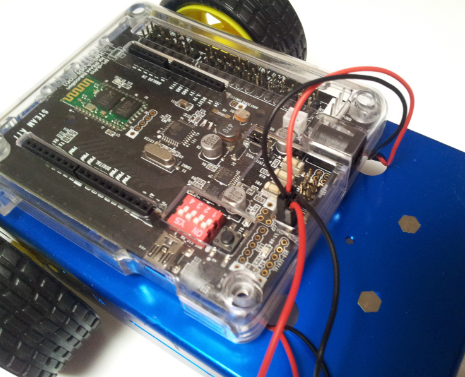 디바이스마트,오픈소스/코딩교육 > 아두이노 > 아두이노 호환보드,(주)헬로앱스,아두이노 로봇융합 키트 (SPL-Duino 보드 호환),SPL-Duino 보드를 고정할 수 있는 모바일 로봇 플랫폼과 IR 거리 센서