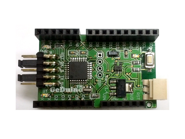 디바이스마트,오픈소스/코딩교육 > 아두이노 > 아두이노 호환보드,그란테크,GeDuino MCU with Bluetooth2.0 module (아두이노 우노 R3 100% 호환),GeDuino는 그란테크에서 출시한,  호환 모듈로 ATmega328P에 기반을 둔 마이크로콘트롤러 모듈입니다.