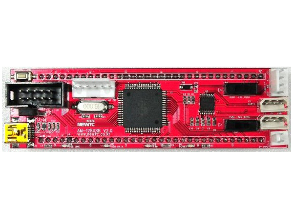 디바이스마트,MCU보드/전자키트 > 개발용 장비 > AVR용 개발장비 > 기타,주식회사 뉴티씨(NEWTC),ATmega128 학습용 USB 모듈 (AM-128USB V2.0),ATMega128 칩을 이용한 USB 모듈형 개발 보드 (KCC 인증번호 : MSIP-REM-TXZ-AM-128USBV01)
