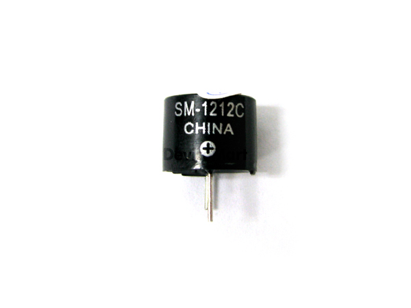 디바이스마트,스위치/부저/전기부품 > 부저/스피커/사이렌 > 부저 > 세라믹 부저,,SM-1212C,세라믹 부저 / 2300±300Hz / 12V / 30mA / 12mm(D)X 9.5mm(H) /