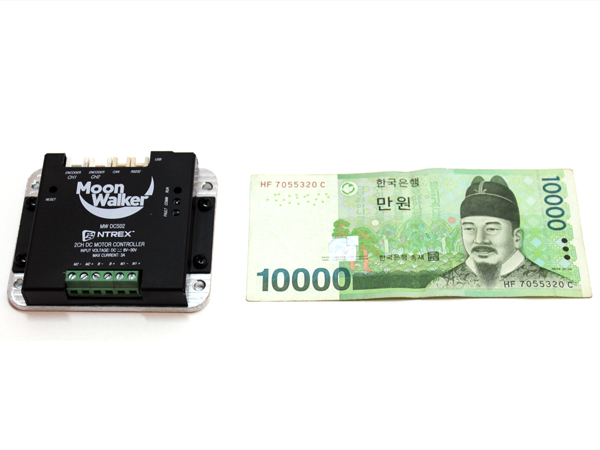 디바이스마트,기계/제어/로봇/모터 > 모터드라이버 > 브랜드(MoonWalker) 모터 드라이버 > Mobile,MoonWalker,[Linux* 지원] MW-MDC24D100D-v2,2채널 DC 모터 드라이버 / 8~30V 입력전압 / 2X3A 최대 전류 / 전압/속도/위치 제어 / Serial(RS232/CAN) 통신 / 스크립트(Script) 언어 지원 / Motor Control UI 프로그램 지원 / 과전압 / 과전류 등에 대한 보호 기능 탑재 / ROS드라이버 제공