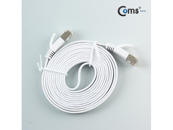 디바이스마트,케이블/전선 > PC/네트워크/통신 케이블 > 랜(LAN) 케이블 > CAT.7 랜케이블,Coms,랜케이블(Direct/Cat 7/플랫형) 1.8M [NT857],UTP CAT7 다이렉트 랜 케이블 / 플랫형 / 길이 : 1.8M / 최대속도 10Gbps 지원