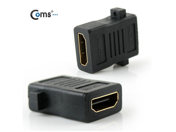 디바이스마트,케이블/전선 > 영상/음향 케이블 > HDMI/DVI 케이블,Coms,HDMI 젠더 (연장 F/F, 일체형) [BE023],HDMI 젠더 / HDMI FEMALE x 2 / 나사 고정 기능 