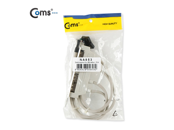 디바이스마트,컴퓨터/모바일/가전 > 네트워크/케이블/컨버터/IOT > 컨트롤러/확장카드 > USB 확장카드,Coms,USB 포트, 30cm/4Port [NA853],메인보드로 직접 연결되는 USB 포트